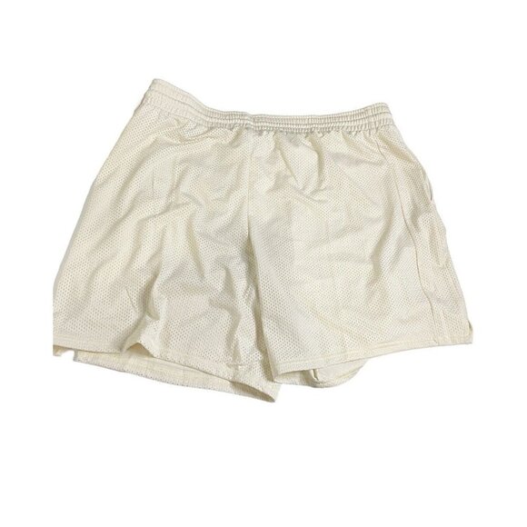 DSG Women's 7” Mesh Shorts Size XL Sand Beige Drawstring Waist Stretch Activewea - Picture 7 of 7